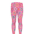 Pink Girly Flower Pattern Print Men's Leggings