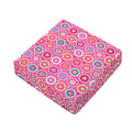 Pink Girly Flower Pattern Print Outdoor Seat Cushion Cover