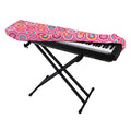 Pink Girly Flower Pattern Print Piano Keyboard Cover