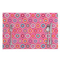 Pink Girly Flower Pattern Print Placemat