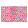 Pink Girly Flower Pattern Print Polyester Doormat