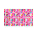 Pink Girly Flower Pattern Print Polyester Flag