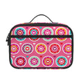 Pink Girly Flower Pattern Print Portable Lunch Bag