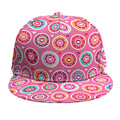 Pink Girly Flower Pattern Print Snapback Cap