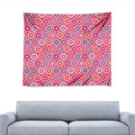 Pink Girly Flower Pattern Print Tapestry