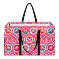 Pink Girly Flower Pattern Print Utility Tote Bag