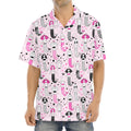Pink Girly Mermaid Pattern Print Aloha Shirt