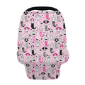 Pink Girly Mermaid Pattern Print Baby Seat Cover