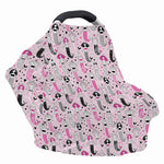 Pink Girly Mermaid Pattern Print Baby Seat Cover
