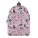 Pink Girly Mermaid Pattern Print Backpack
