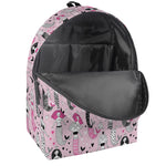 Pink Girly Mermaid Pattern Print Backpack