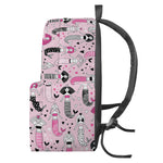 Pink Girly Mermaid Pattern Print Backpack