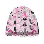 Pink Girly Mermaid Pattern Print Beanie