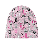 Pink Girly Mermaid Pattern Print Beanie