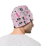 Pink Girly Mermaid Pattern Print Beanie