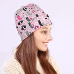Pink Girly Mermaid Pattern Print Beanie