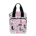 Pink Girly Mermaid Pattern Print Bible Tote Bag