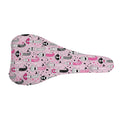 Pink Girly Mermaid Pattern Print Bicycle Seat Cover