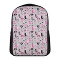 Pink Girly Mermaid Pattern Print Casual Backpack