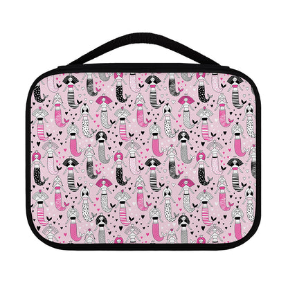 Pink Girly Mermaid Pattern Print Classic Bible Case
