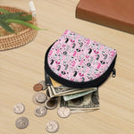 Pink Girly Mermaid Pattern Print Coin Purse