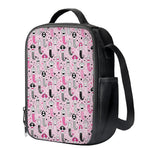 Pink Girly Mermaid Pattern Print Crossbody Lunch Bag