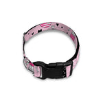 Pink Girly Mermaid Pattern Print Dog Collar