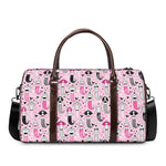 Pink Girly Mermaid Pattern Print Duffle Bag