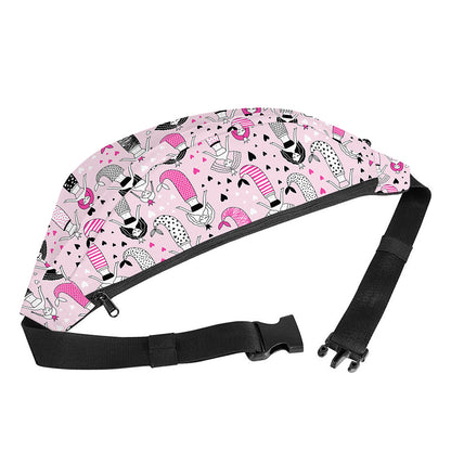 Pink Girly Mermaid Pattern Print Fanny Pack