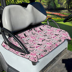 Pink Girly Mermaid Pattern Print Golf Cart Seat Cover