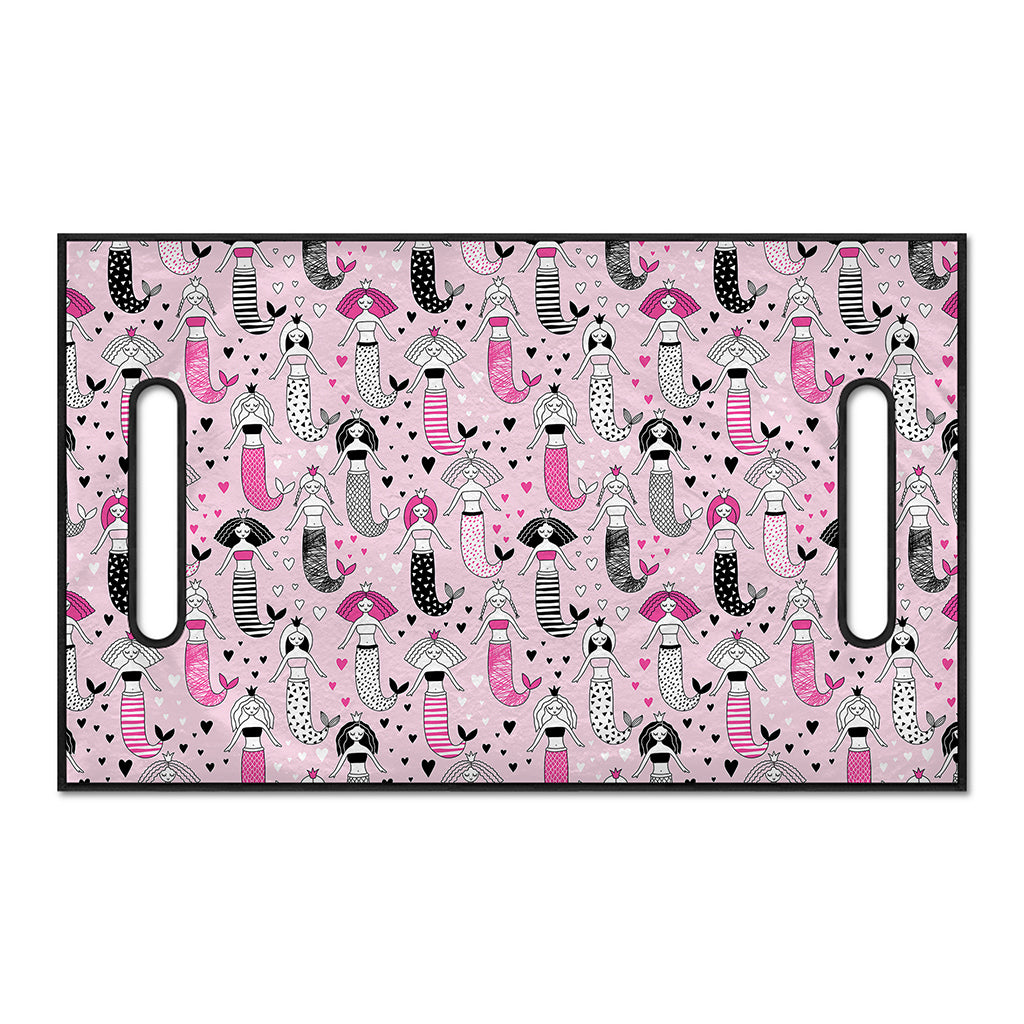 Pink Girly Mermaid Pattern Print Golf Cart Seat Cover