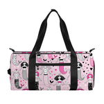 Pink Girly Mermaid Pattern Print Gym Bag