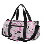Pink Girly Mermaid Pattern Print Gym Bag