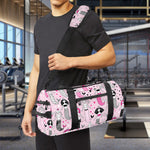 Pink Girly Mermaid Pattern Print Gym Bag