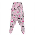 Pink Girly Mermaid Pattern Print Hammer Pants