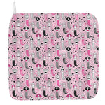 Pink Girly Mermaid Pattern Print Hand Towel