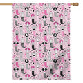 Pink Girly Mermaid Pattern Print House Flag
