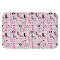Pink Girly Mermaid Pattern Print Indoor Door Mat