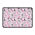 Pink Girly Mermaid Pattern Print Kitchen Mat