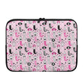 Pink Girly Mermaid Pattern Print Laptop Sleeve
