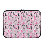 Pink Girly Mermaid Pattern Print Laptop Sleeve