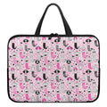 Pink Girly Mermaid Pattern Print Laptop Sleeve With Handle