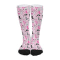 Pink Girly Mermaid Pattern Print Long Socks