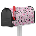 Pink Girly Mermaid Pattern Print Mailbox Cover