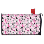 Pink Girly Mermaid Pattern Print Mailbox Cover
