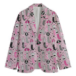 Pink Girly Mermaid Pattern Print Men's Blazer