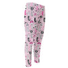 Pink Girly Mermaid Pattern Print Men's Compression Pants