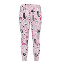 Pink Girly Mermaid Pattern Print Men's Leggings