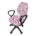 Pink Girly Mermaid Pattern Print Office Chair Cover