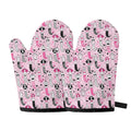 Pink Girly Mermaid Pattern Print Oven Mitts